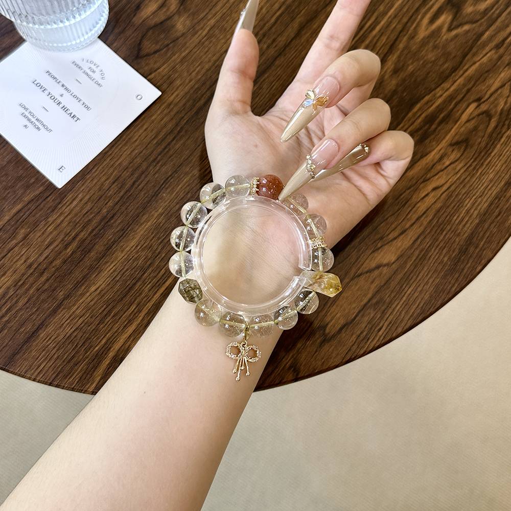 Venus Hair and Golden Rutilated Quartz Bracelet - Image 6